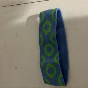 Blue and Green Phish donut Knit Headband - Men's Athletic Accessory